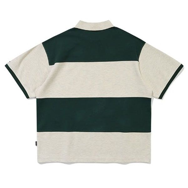 Áo Polo Romantic Crown Stripe Rugby Màu Xanh Xám - Thời trang - Vua Hàng Hiệu