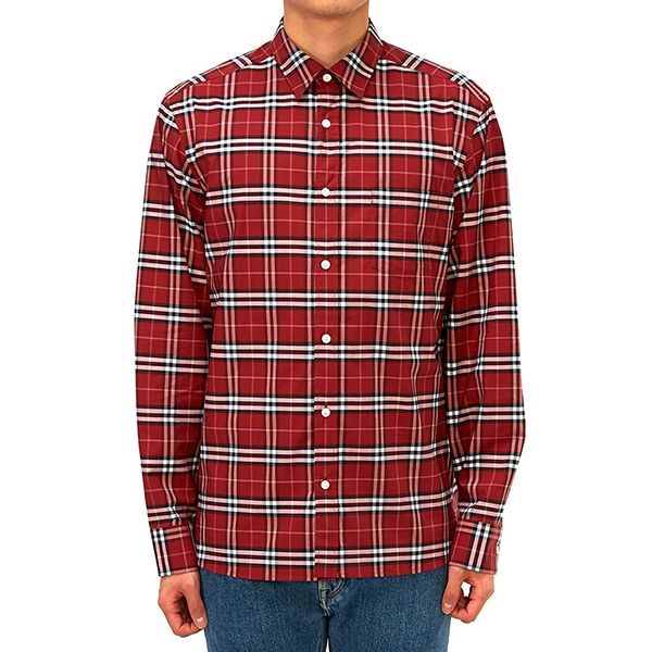 Áo Sơ Mi Nam Burberry Check George Men’s Shirt 8011398 Màu Đỏ Size M - Thời trang - Vua Hàng Hiệu