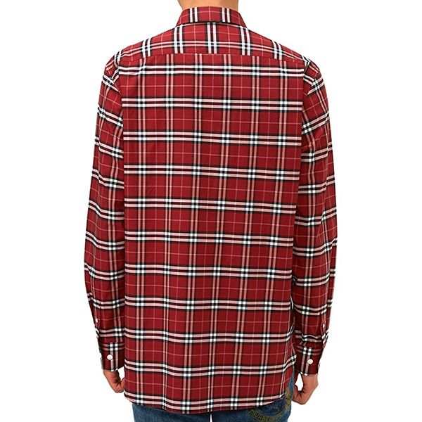 Áo Sơ Mi Nam Burberry Check George Men’s Shirt 8011398 Màu Đỏ Size M - Thời trang - Vua Hàng Hiệu