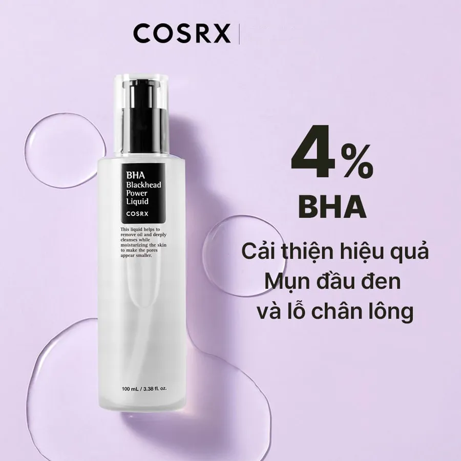 Tẩy da chết hoá học Cosrx BHA Blackhead Power Liquid