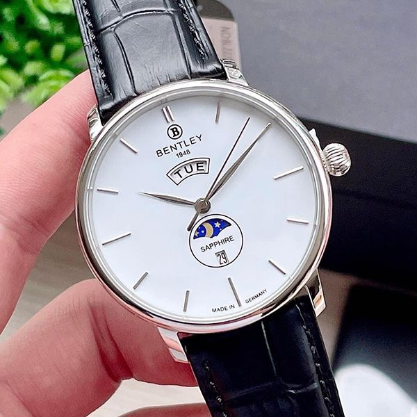 Đồng Hồ Nam Bentley Sun And Moon BL2222-10MWWB-GL-T Màu Trắng Đen - Đồng hồ - Vua Hàng Hiệu