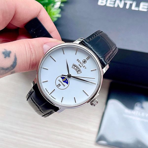 Đồng Hồ Nam Bentley Sun And Moon BL2222-10MWWB-GL-T Màu Trắng Đen - Đồng hồ - Vua Hàng Hiệu