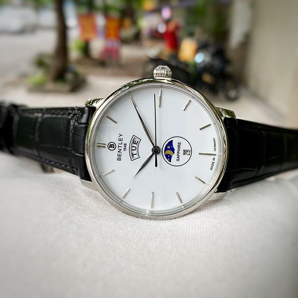Đồng Hồ Nam Bentley Sun And Moon BL2222-10MWWB-GL-T Màu Trắng Đen - Đồng hồ - Vua Hàng Hiệu