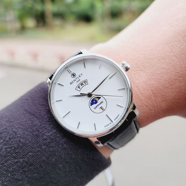 Đồng Hồ Nam Bentley Sun And Moon BL2222-10MWWB-GL-T Màu Trắng Đen - Đồng hồ - Vua Hàng Hiệu