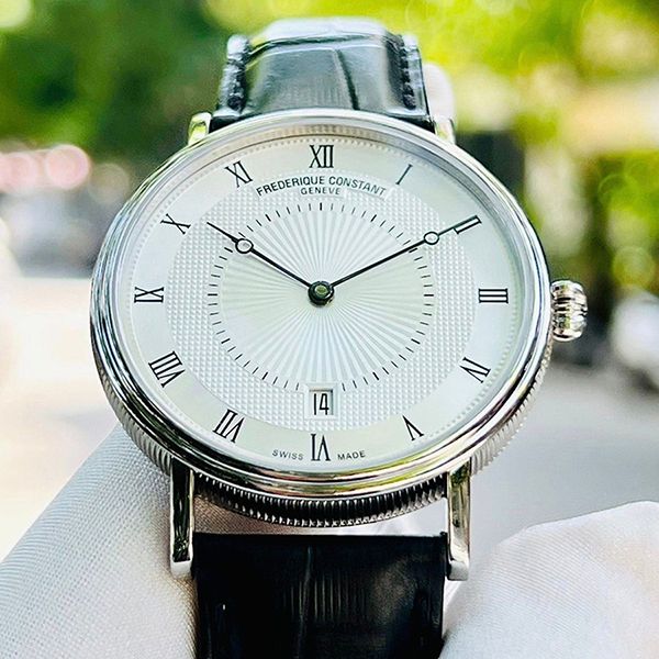 Đồng Hồ Nam Frederique Constant Slimline FC-306MC4S36 Màu Trắng Đen - Đồng hồ - Vua Hàng Hiệu