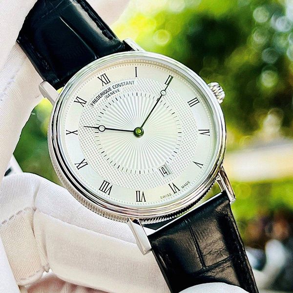 Đồng Hồ Nam Frederique Constant Slimline FC-306MC4S36 Màu Trắng Đen - Đồng hồ - Vua Hàng Hiệu