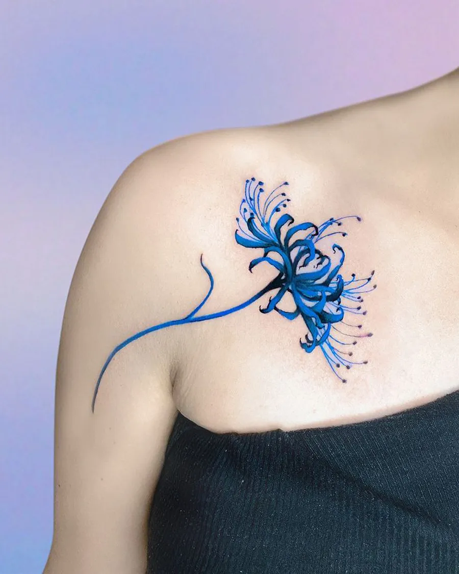 Top 55+ hình xăm hoa bỉ ngạn đẹp và có ý nghĩa sâu sắc