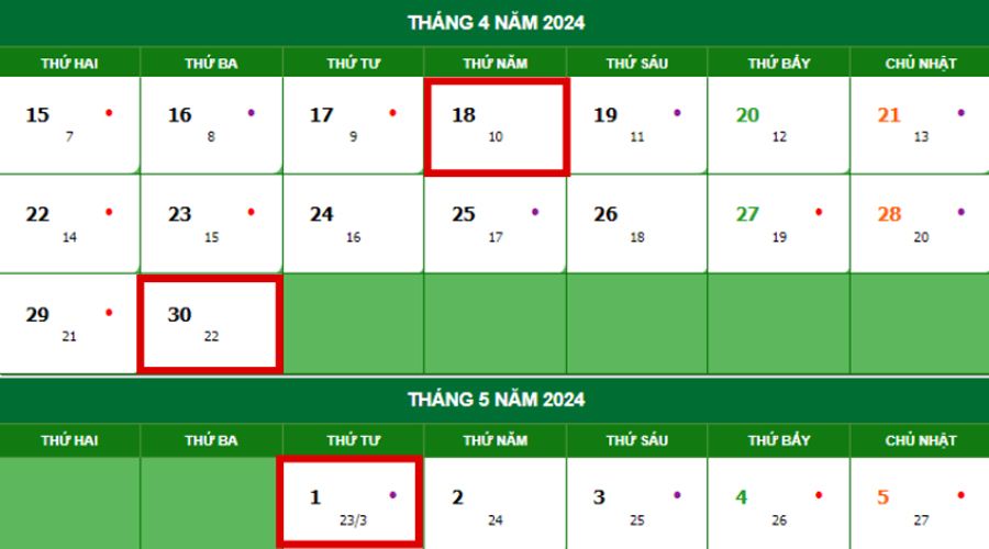 Được nghỉ bao nhiêu ngày dịp Giỗ tổ Hùng Vương, lễ 30/4 và 1/5 năm 2025?