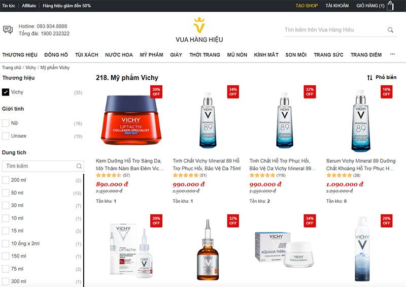 Mua mỹ phẩm Vichy chính hãng ở đâu uy tín, chất lượng, giá tốt? - 1