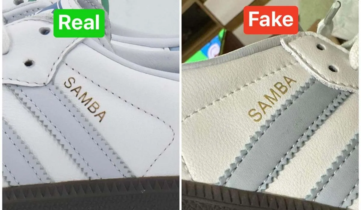 Cách phân biệt giày Adidas Samba thật giả check legit cực chuẩn