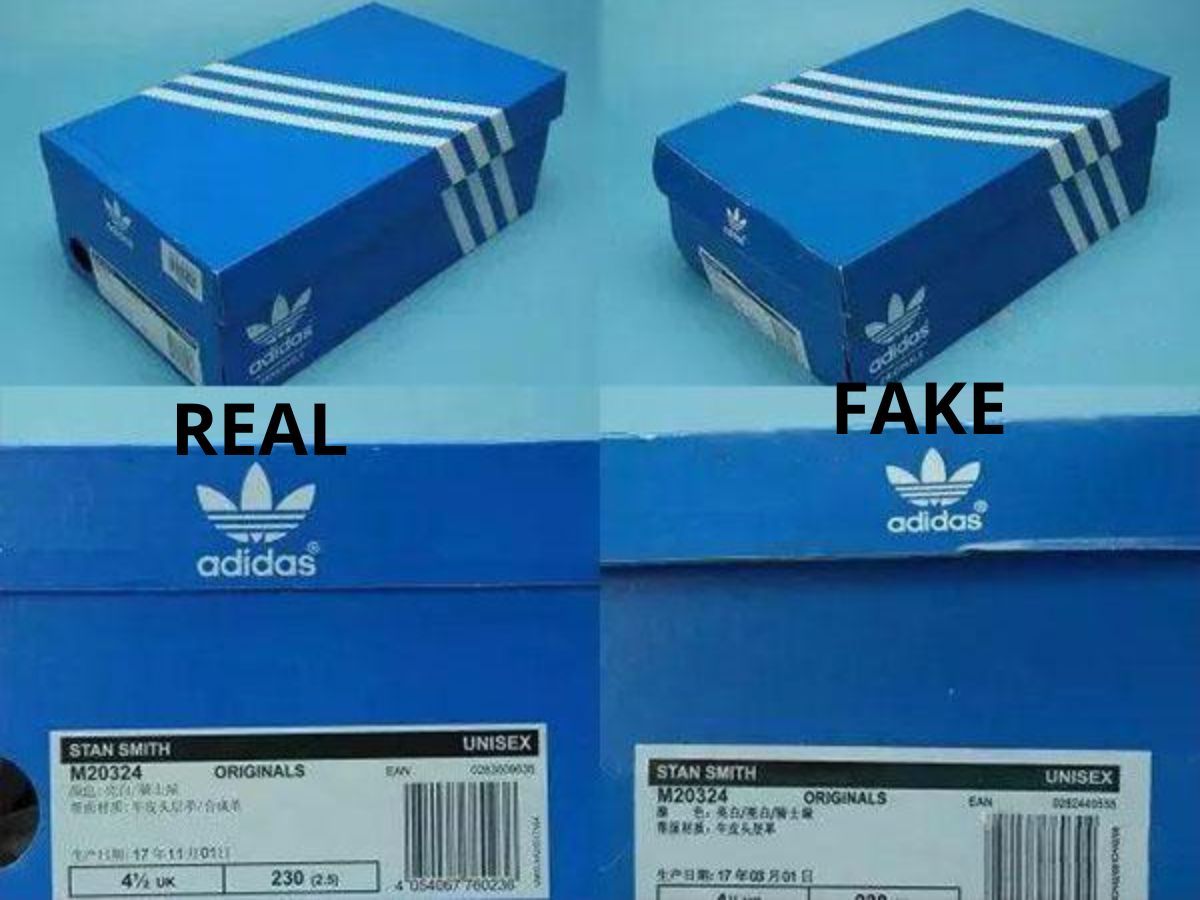 13 cách phân biệt giày Adidas Stan Smith thật giả real fake