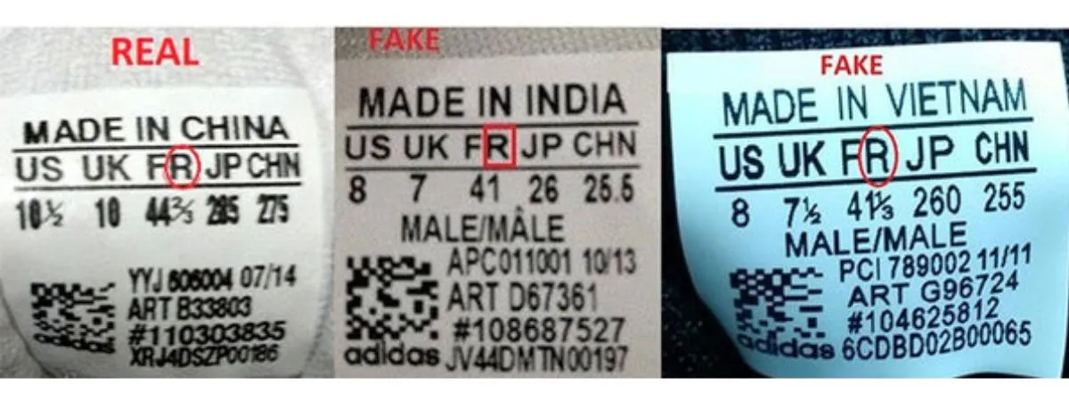13 cách phân biệt giày Adidas Stan Smith thật giả real fake