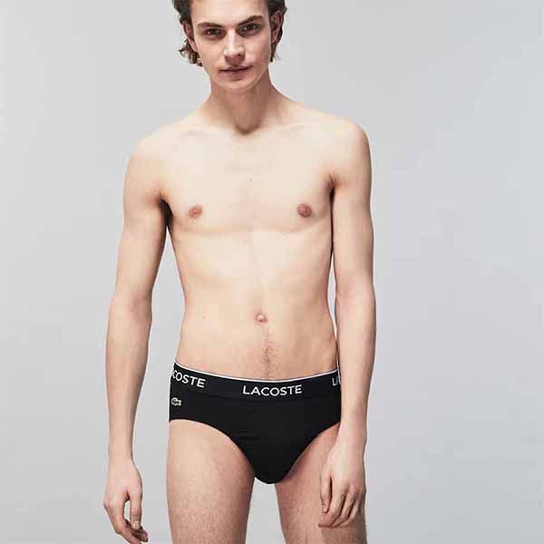 Set Quần Lót Tam Giác Nam Lacoste 8H3472-51-031 (3 Chiếc) Màu Đen Size M - Thời trang - Vua Hàng Hiệu
