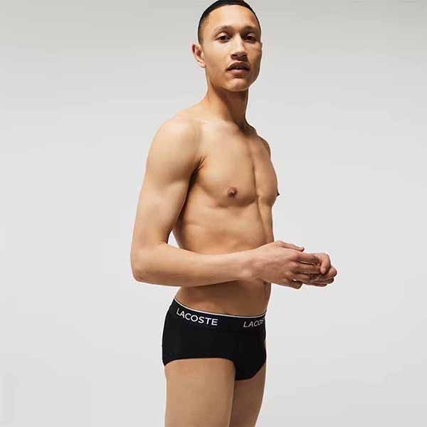 Set Quần Lót Tam Giác Nam Lacoste 8H3472-51-031 (3 Chiếc) Màu Đen Size M - Thời trang - Vua Hàng Hiệu