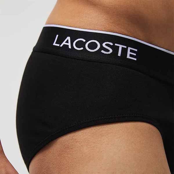 Set Quần Lót Tam Giác Nam Lacoste 8H3472-51-031 (3 Chiếc) Màu Đen Size M - Thời trang - Vua Hàng Hiệu