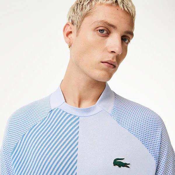 Áo Phông Nam Lacoste Tee Sport DH9255 LMQ Tshirt Màu Xanh Blue Size XS - Thời trang - Vua Hàng Hiệu