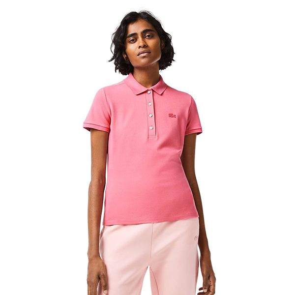 Áo Polo Nữ Lacoste Women's Slim Fit Stretch Cotton Piqué Polo PF5462 2R3 Màu Hồng Size 32 - Thời trang - Vua Hàng Hiệu