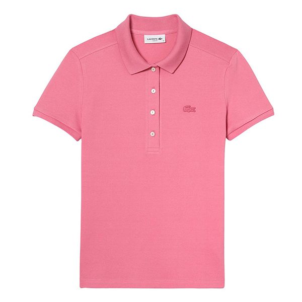 Áo Polo Nữ Lacoste Women's Slim Fit Stretch Cotton Piqué Polo PF5462 2R3 Màu Hồng Size 32 - Thời trang - Vua Hàng Hiệu