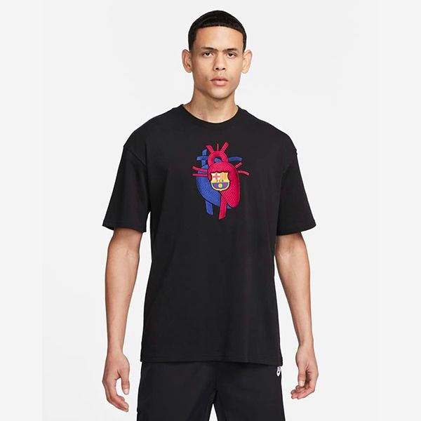 Bộ Quần Áo Cộc Tay Nam Nike FC Barcelona x Patta Sportswear Black Màu Đen Size S - Thời trang - Vua Hàng Hiệu