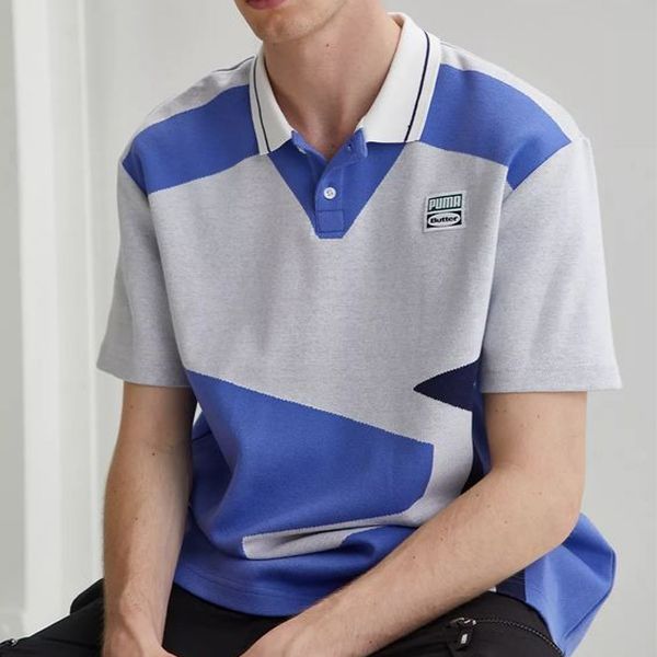 Bộ Quần Áo Cộc Tay Nam Puma Butter Goods Two Button Màu Xanh Xám Size XS - Thời trang - Vua Hàng Hiệu