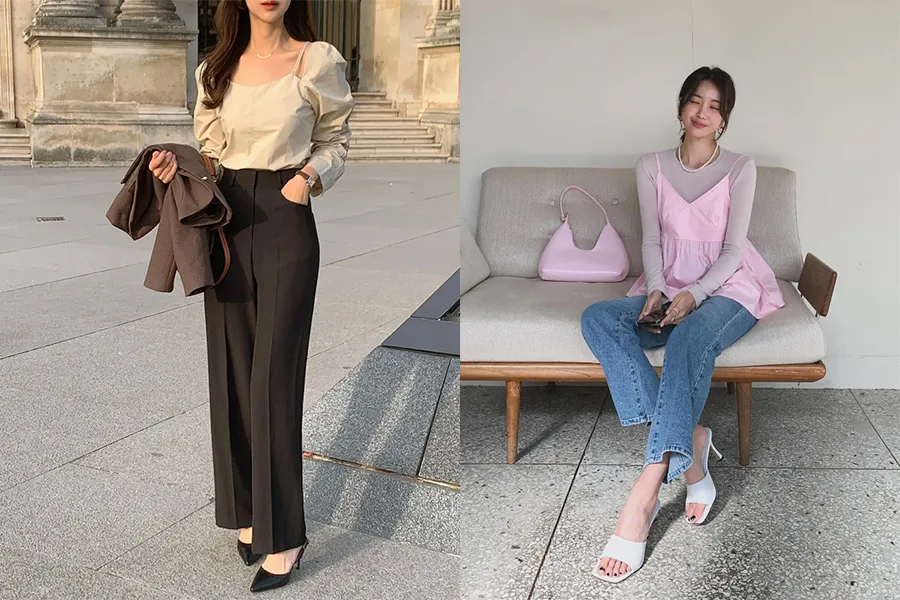 5 cách mặc quần ống rộng cho cô nàng 
