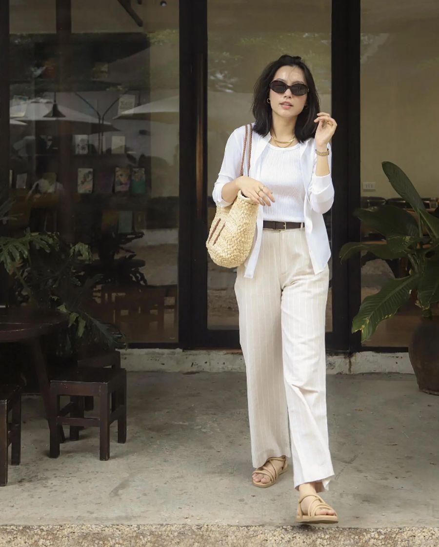 10 cách mặc trang phục màu be trẻ trung và mát mẻ cho ngày hè