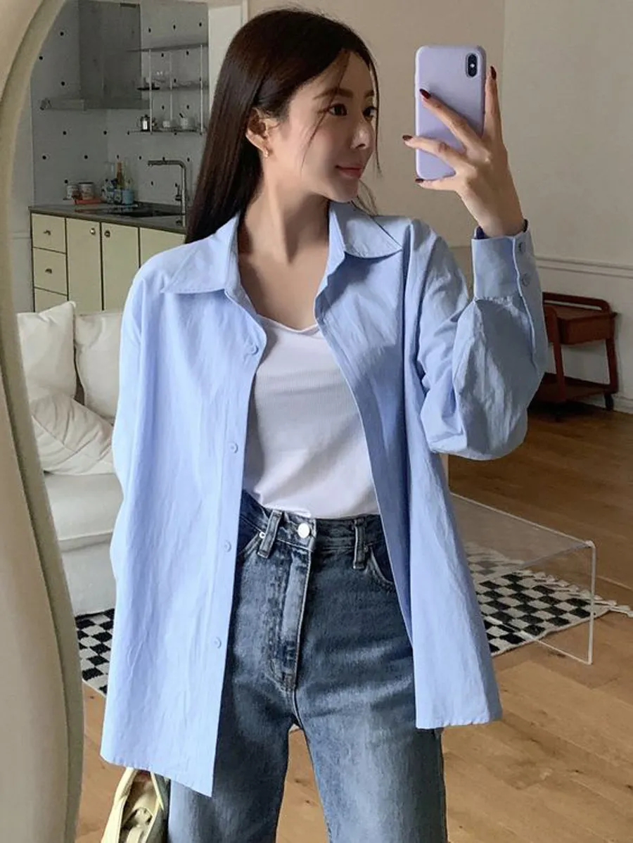 23 cách phối đồ với áo sơ mi xanh dương trẻ trung và sành điệu