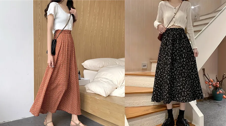 9+ Cách phối đồ với chân váy hoa nhí điệu đà và nữ tính