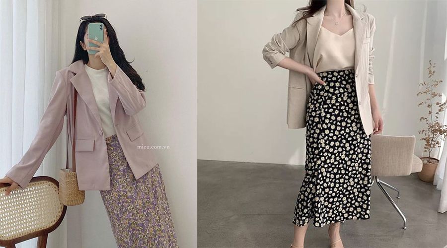 9+ Cách phối đồ với chân váy hoa nhí điệu đà và nữ tính