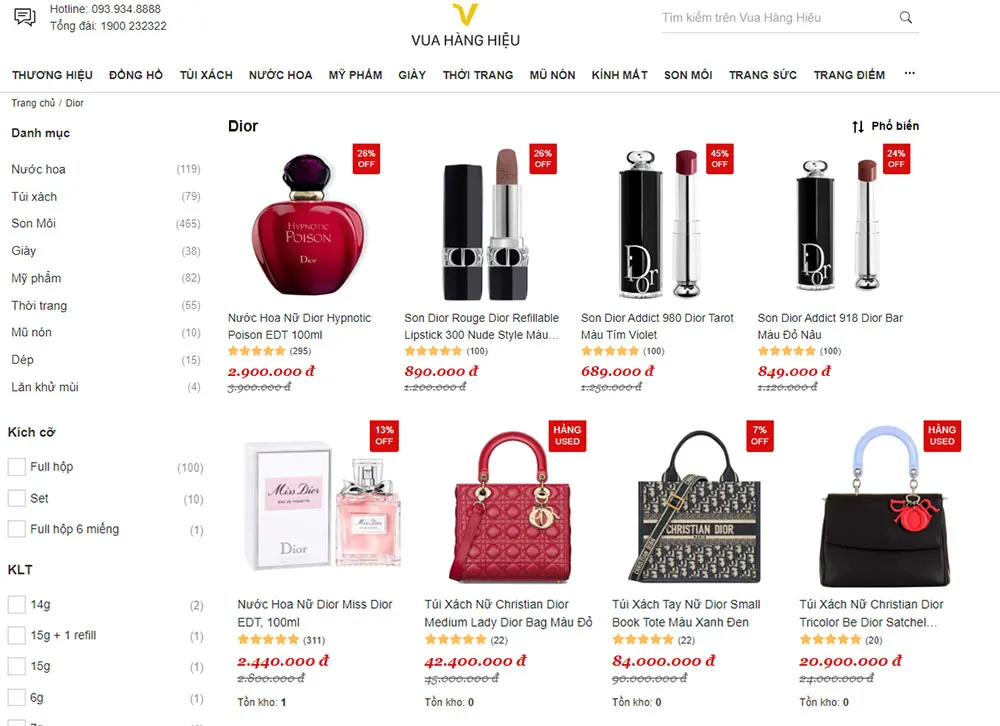 Top 15 cửa hàng Dior tại Việt Nam quy mô lớn uy tín, giá tốt