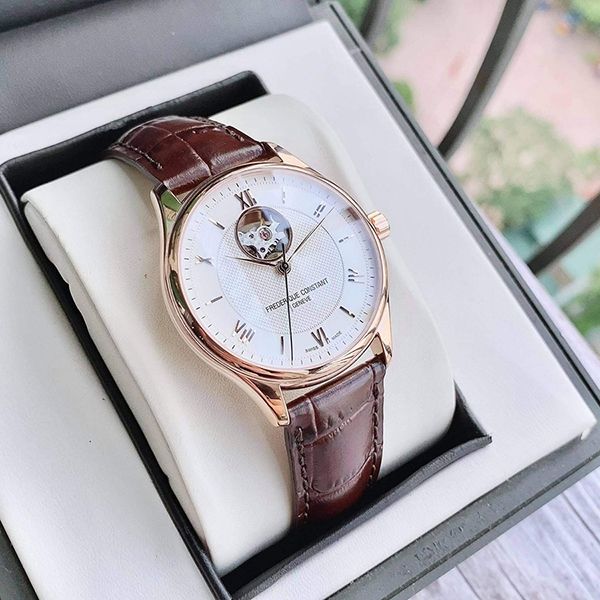 Đồng Hồ Nam Frederique Constant Open Heart FC-310MV5B4 Màu Nâu Vàng Hồng - Đồng hồ - Vua Hàng Hiệu