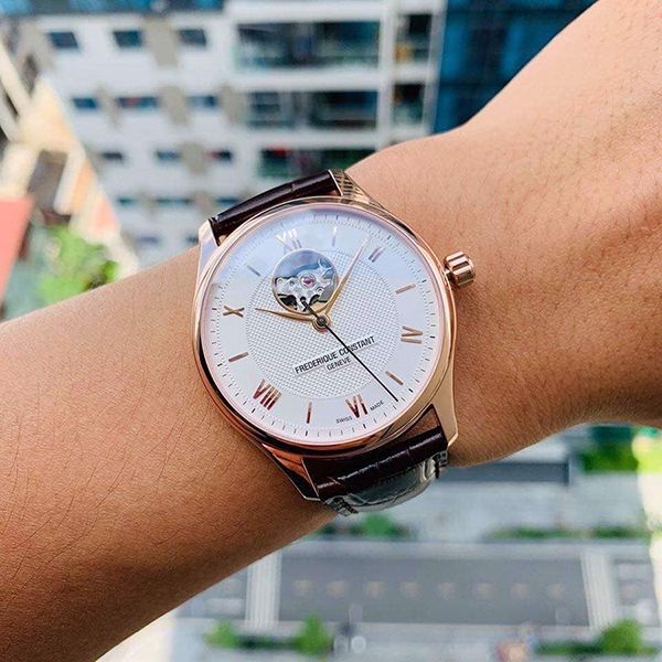 Đồng Hồ Nam Frederique Constant Open Heart FC-310MV5B4 Màu Nâu Vàng Hồng - Đồng hồ - Vua Hàng Hiệu
