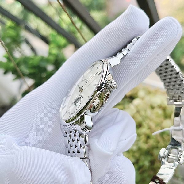 Đồng Hồ Nam Frederique Constant Slimline Moonphase FC-705S4S6B Màu Bạc Trắng - Đồng hồ - Vua Hàng Hiệu