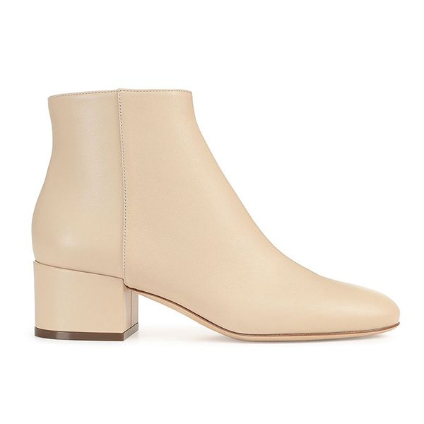 Giày Boot Nữ Sergio Rossi Virginia Booties Heel A78330MNA501Z00.9180 Màu Trắng Kem - Giày - Vua Hàng Hiệu