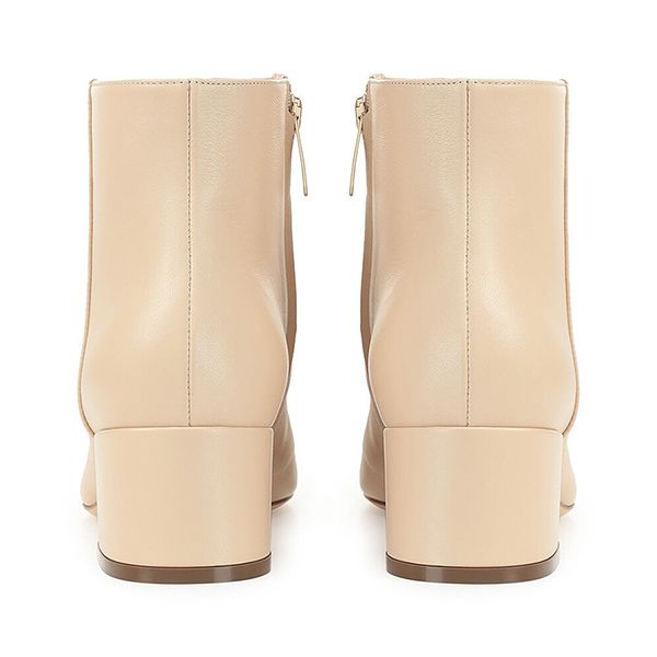 Giày Boot Nữ Sergio Rossi Virginia Booties Heel A78330MNA501Z00.9180 Màu Trắng Kem - Giày - Vua Hàng Hiệu