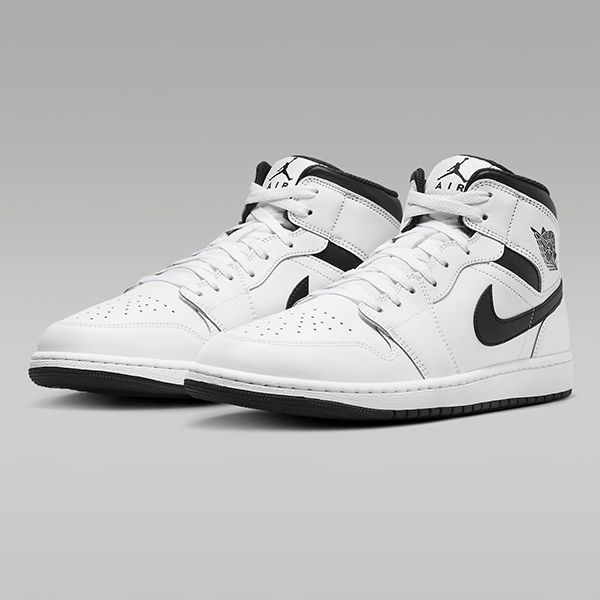 Giày Thể Thao Nam Nike Air Jordan 1 MID DQ8426-132 Màu Trắng Đen Size 42 - Giày - Vua Hàng Hiệu