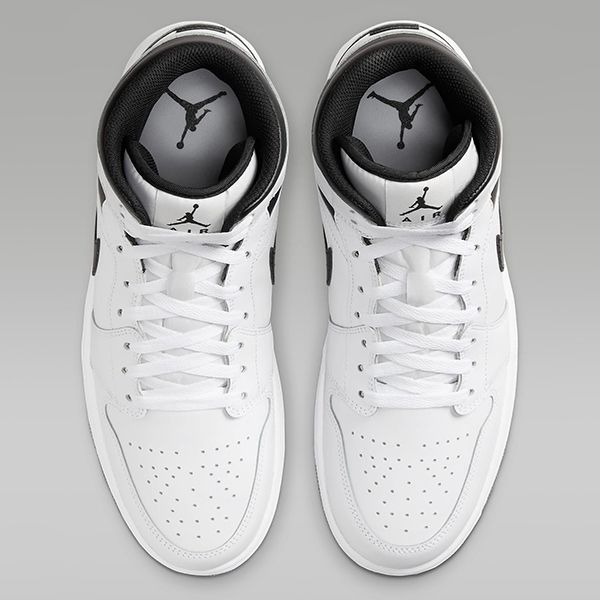 Giày Thể Thao Nam Nike Air Jordan 1 MID DQ8426-132 Màu Trắng Đen Size 42 - Giày - Vua Hàng Hiệu