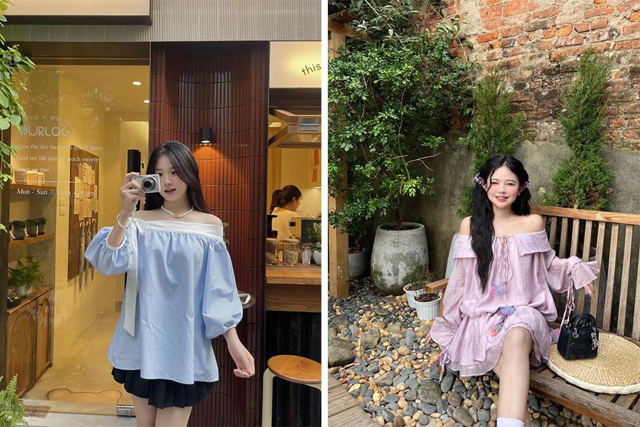 5 kiểu áo nàng thơ xinh xắn nên có khi đi du lịch hè