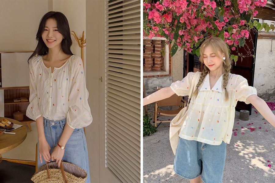 5 kiểu áo nàng thơ xinh xắn nên có khi đi du lịch hè