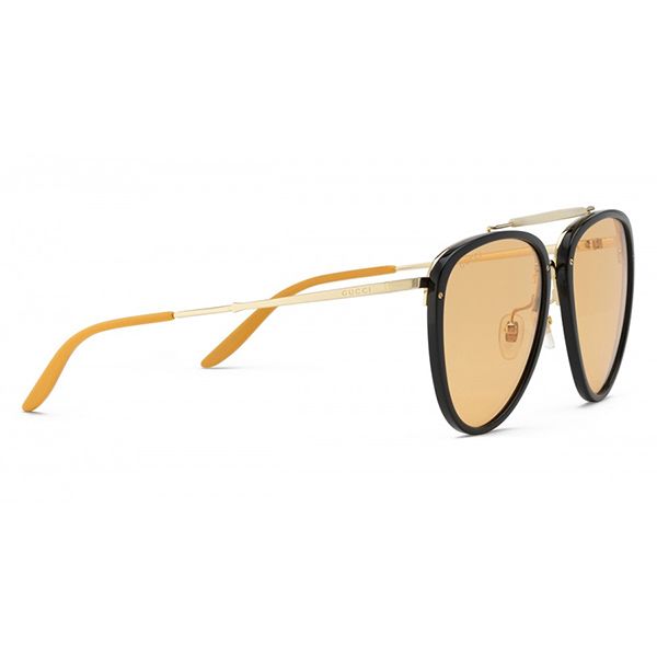 Kính Mát Gucci Sunglasses GG0672S 002 Màu Đen - Vàng - Kính mắt - Vua Hàng Hiệu