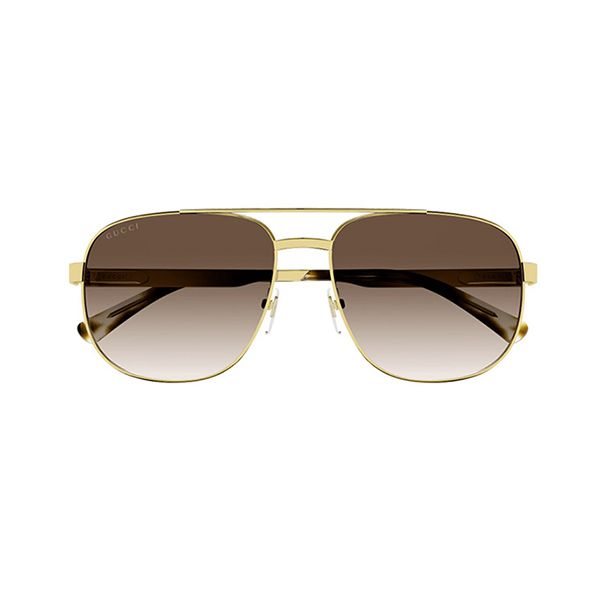 Kính Mát Nam Gucci GG1223S 003 Sunglasses Màu Nâu Vàng Size 60 - Kính mắt - Vua Hàng Hiệu