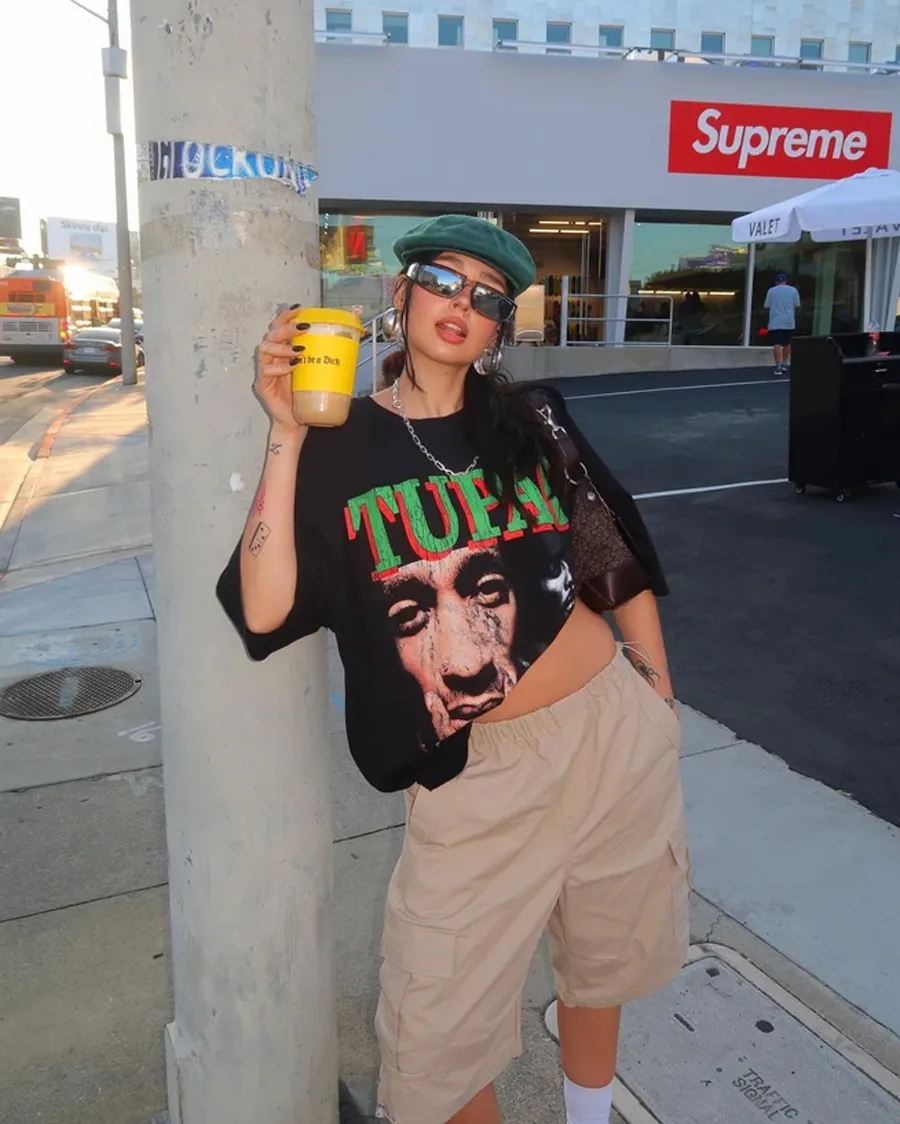 Nàng mũm mĩm sắm ngay kiểu quần short ống rộng giấu đùi to, cho chân thon gọn - 2