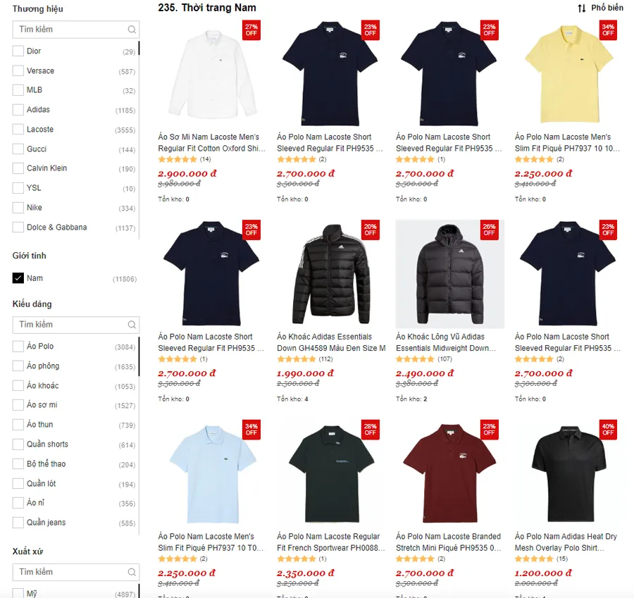 Top 13 shop quần áo nam Hà Nội sành điệu và nổi tiếng