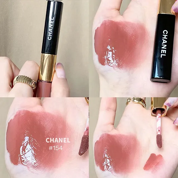 Son Kem Chanel Le Rouge Duo Ultra Tenue Ultrawear Liquid Lip 154 Intense Caramel Màu Hồng Nâu - Son Môi - Vua Hàng Hiệu