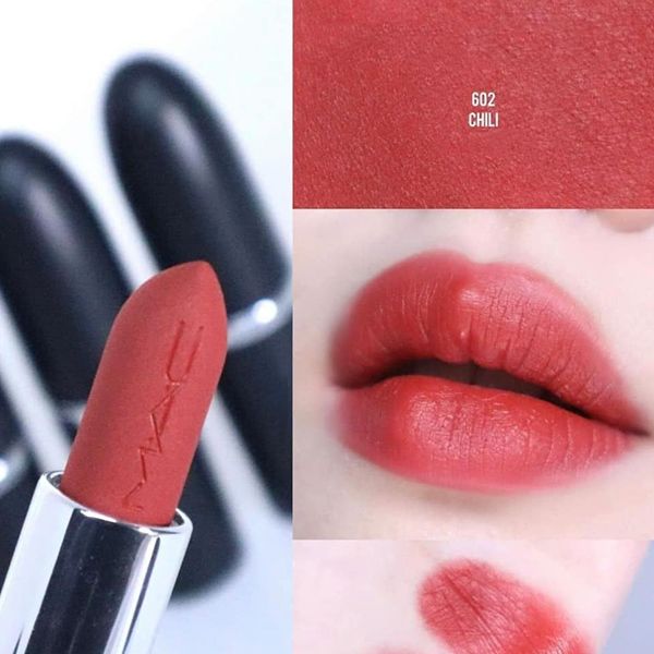 Son MAC Ximal Silky Matte Lipstick 602 Chili Màu Chili 3.5g - Son Môi - Vua Hàng Hiệu