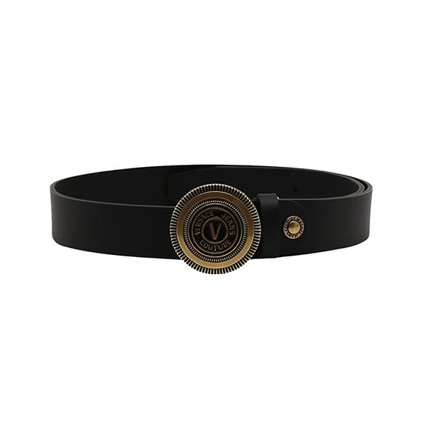 Thắt Lưng Nam Versace Jeans Couture Leather Belt 73YA6F0871627 Màu Đen Size 90 - Thắt lưng - Vua Hàng Hiệu