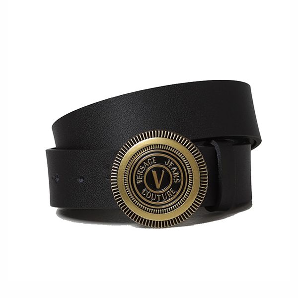 Thắt Lưng Nam Versace Jeans Couture Leather Belt 73YA6F0871627 Màu Đen Size 90 - Thắt lưng - Vua Hàng Hiệu