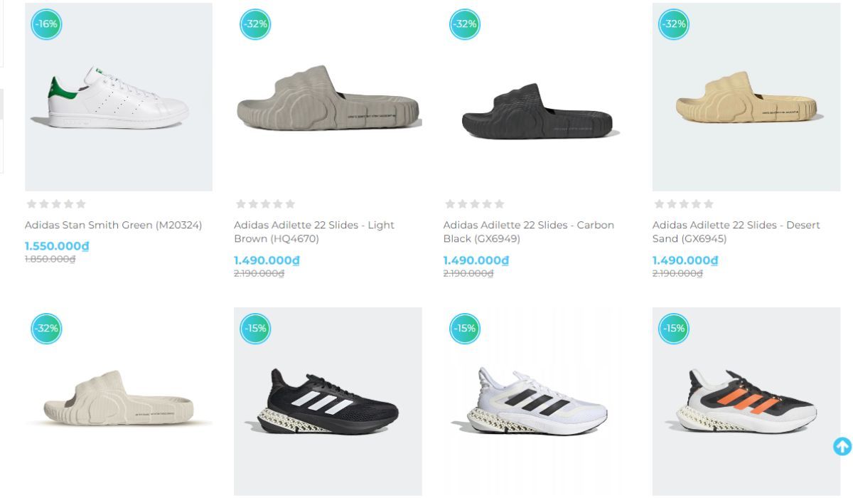 10 trang web bán giày Adidas chính hãng uy tín update 2025