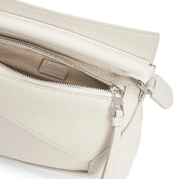 Túi Đeo Chéo Nữ Loewe Mini Puzzle Bag A510P88X16 Màu Trắng - Túi xách - Vua Hàng Hiệu