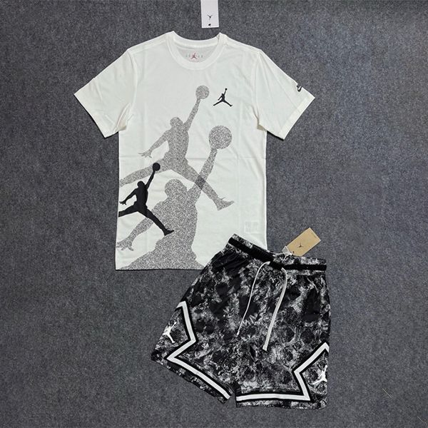 Bộ Thể Thao Nam Nike Jordan Brand Men's Big Logo Sport Màu Trắng Đen Size S - Thời trang - Vua Hàng Hiệu